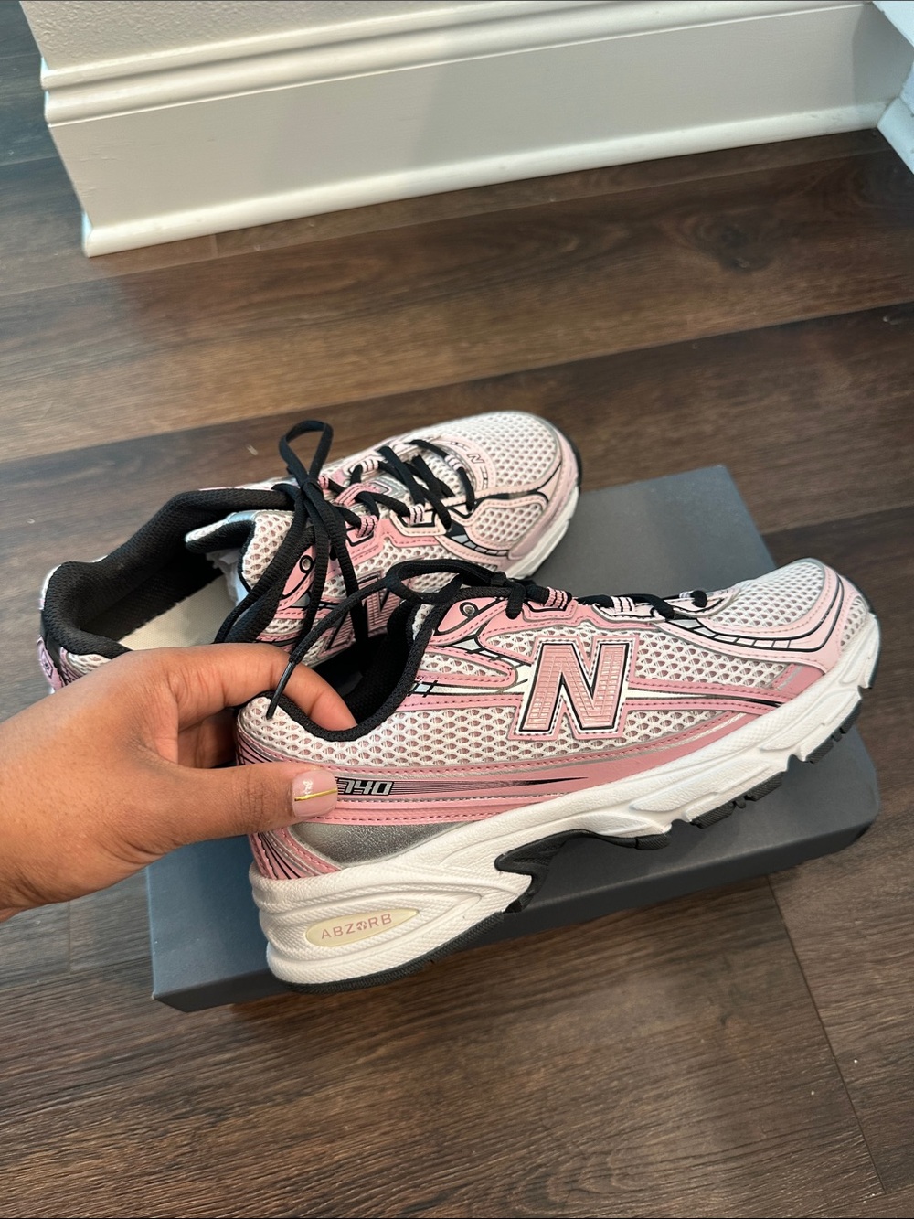 740 pink and black New Balance
